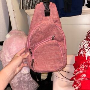 Pink Sling Backpack